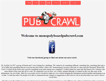 Tablet Screenshot of monopolyboardpubcrawl.com